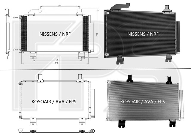 Конденсатор кондиціонера FP 30 K143-AV