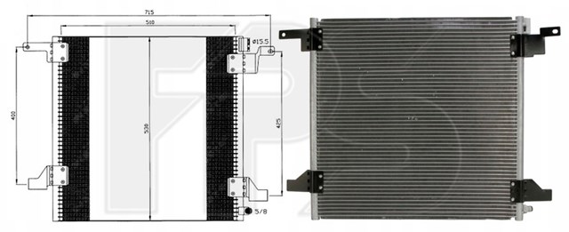 Конденсатор кондиціонера FP 46 K112-AV