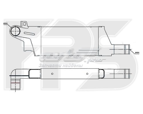 Радіатор наддуву FP 52 T98-X