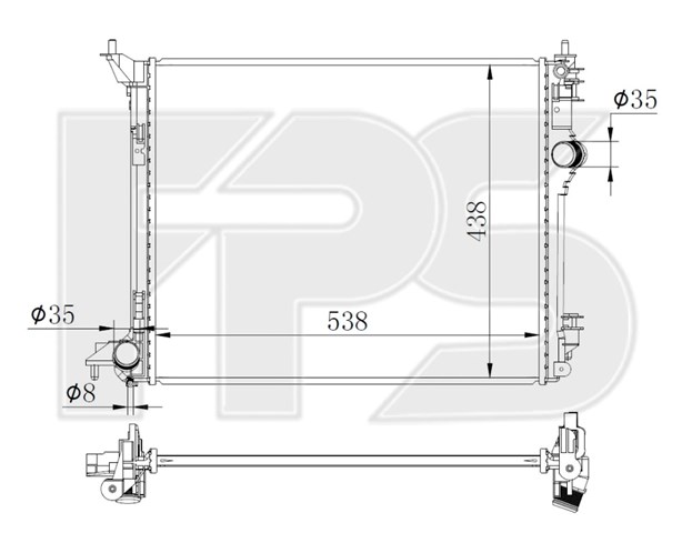 Радіатор охолодження FP 56 A793-NF