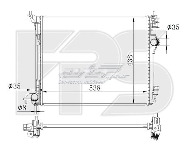 Радіатор охолодження FP 56 A793-X