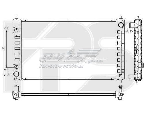 Радиатор охлаждения Ниссан Теана