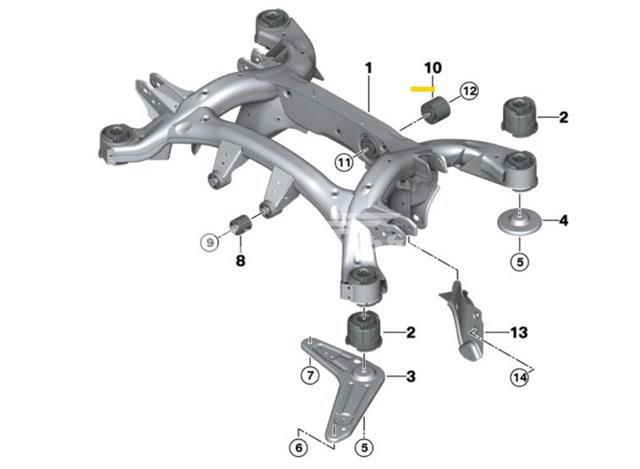 Крабобалка задней подвески 33316770945 BMW