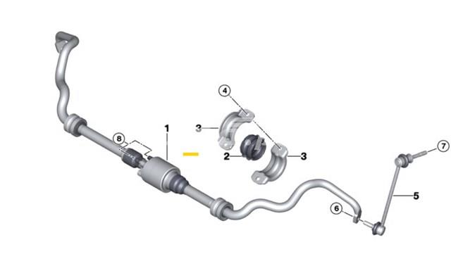 Стабилизатор задней балки 37116771044 BMW