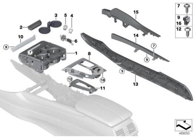 Защитная накладка на задний бампер 51169252115 BMW