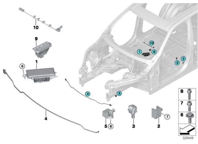 Блок управления airbag 65779247384 BMW