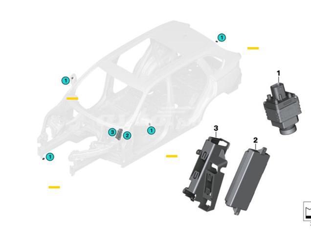 Камера системы обеспечения видимости 66539213990 BMW