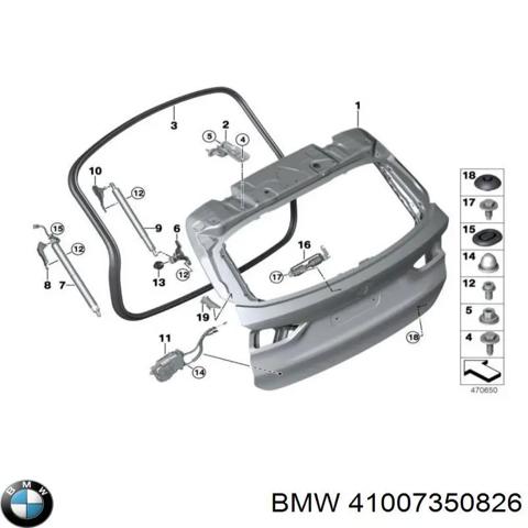 Дверь задняя багажная 41007350826 BMW