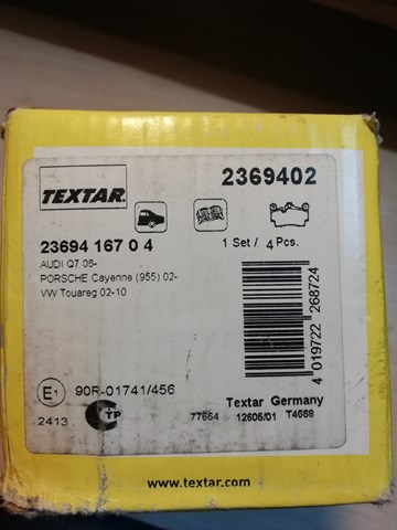 2369402 TEXTAR Задние тормозные колодки купить в Николаев