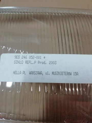 HELLA 9ES246052001 Стекло фары правой в наличии Николаев