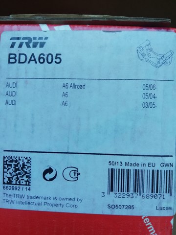 BDA605 Скоба тормозного суппорта заднего купить Харьков