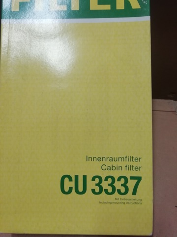 Воздушный фильтр салона CU3337 MANN