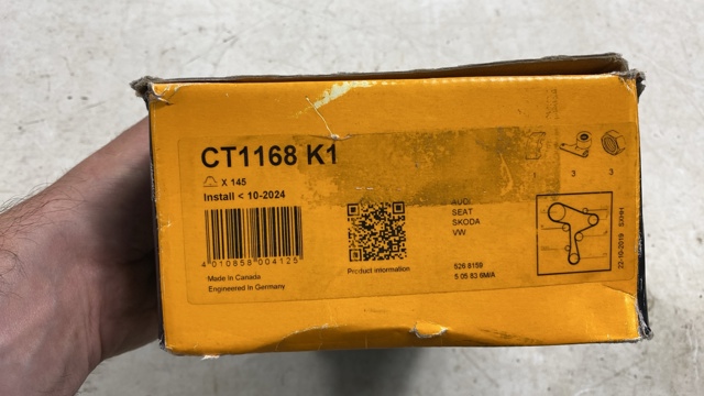 CT1168K1 CONTINENTAL Ремень ГРМ, комплект купить в Винница