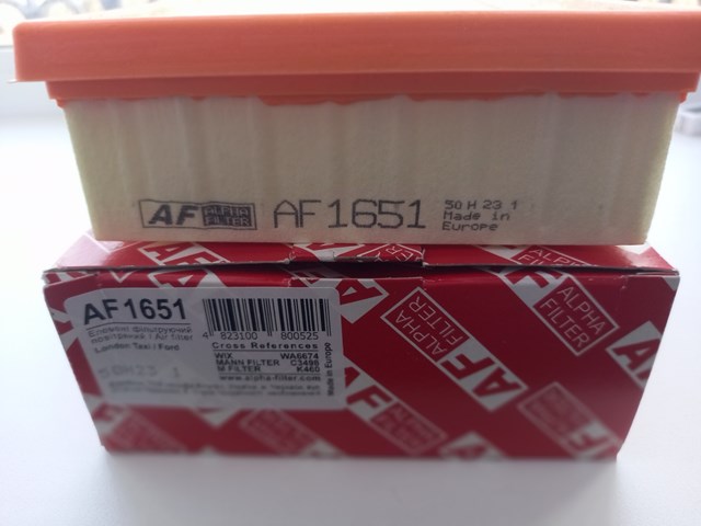 ALPHA FILTER AF1651 Фильтр воздушный в наличии Ирпень