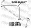 Втулка заднего стабилизатора  комплект d19 BZSB204RKIT