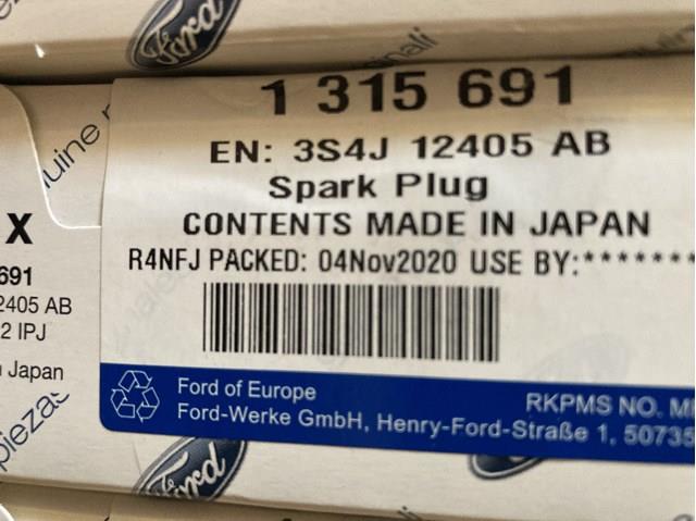 FORD 1315691 Свеча зажигания в наличии Запорожье