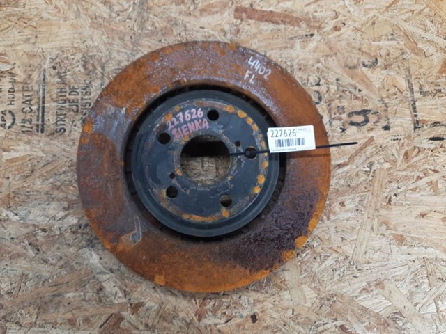 Тормозной диск передний toyota sienna 11-16 43512-0E030