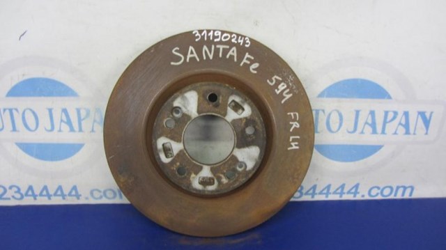 Тормозной диск передний hyundai santa fe (cm) 05-12 51712-2P700