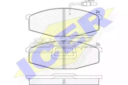 Icer колодки страна производитель