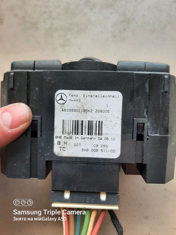 MERCEDES A6398301185 Блок управления режимами отопления/кондиционирования в наличии Черновцы
