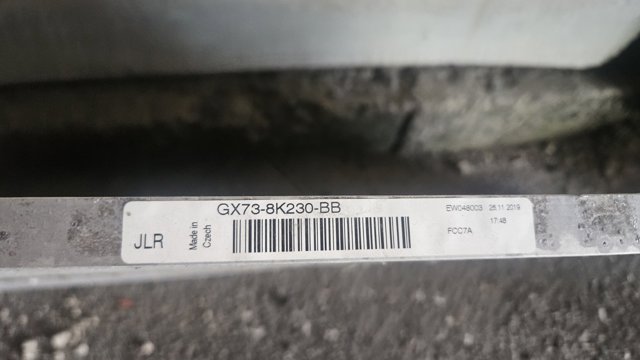 Радиатор охлаждения двигателя, дополнительный GX738K230BB JAGUAR