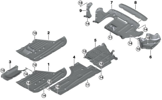 51757340866 BMW Защита днища правая купить в Черновцы