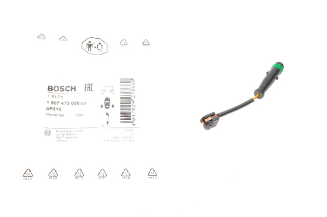 1987473038 BOSCH Датчик износа тормозных колодок задний купить в Чернигов