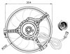Электровентилятор охлаждения в сборе (мотор+крыльчатка) 47023 NRF