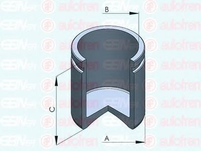 Поршень супорта перед/зад vario 612-814 60x63,1 D025326