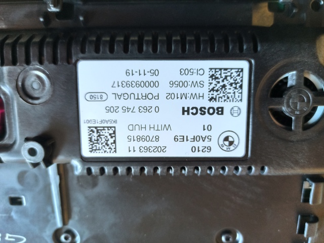 62105A0F1E9 BMW Панель приборов купить в Ровно