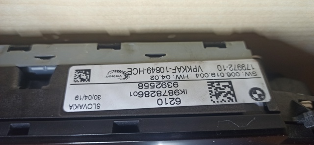 62109878286 BMW Панель приборов купить в Ирпень