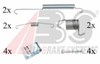 Монтажный комплект задних барабанных колодок 0842Q ABS