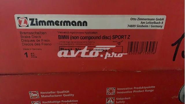 ZIMMERMANN 150348352 Передние тормозные диски в наличии Тернополь
