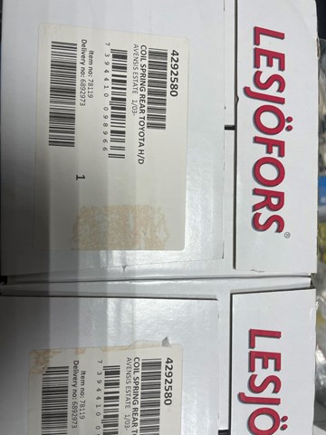 LESJOFORS 4292580 Пружина задняя в наличии Львов