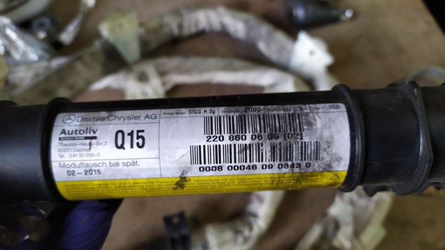 Подушка безопасности, сбоку правая 2208600605 MERCEDES