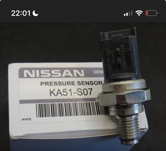 Датчик давления топлива 5WS40208 NISSAN