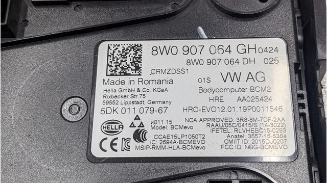 VAG 8W0907064GH Блок комфорта в наличии Павлоград