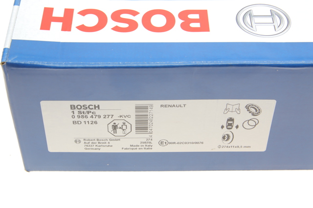 BOSCH 0986479277 Тормозные диски в наличии Черновцы