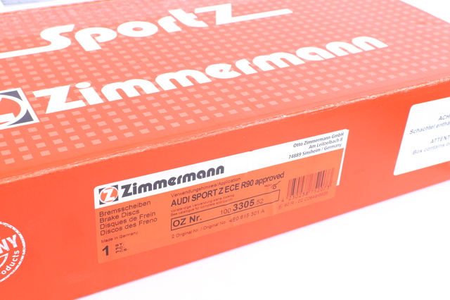 ZIMMERMANN 100330552 Диск тормозной передний в наличии Хмельницкий