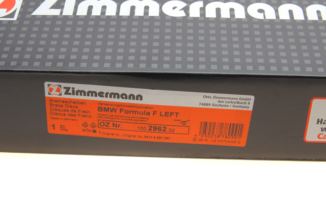 150296232 ZIMMERMANN Диск тормозной передний купить в Хмельницкий