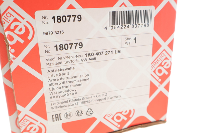 180779 FEBI Левая полуось купить в Павлоград