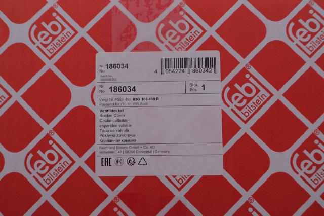 FEBI 186034 Крышка клапанная в наличии Тернополь