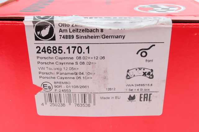 ZIMMERMANN 246851701 Колодки тормозные передние дисковые в наличии Львов