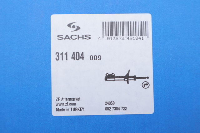 SACHS 311404 Амортизатор передний правый в наличии Хмельницкий
