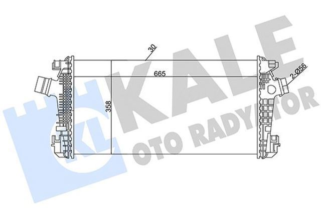 Радиатор интеркуллера 344900 KALE