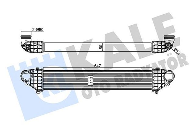 Радиатор интеркуллера Volvo S40 2