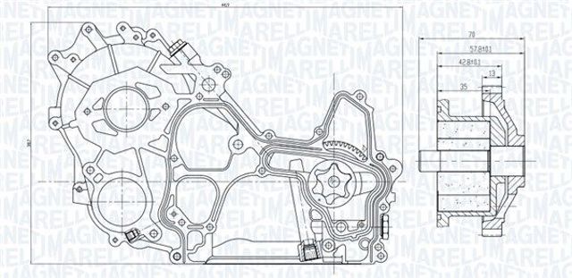 Масляный насос двигателя Toyota Land Cruiser PRADO ASIA