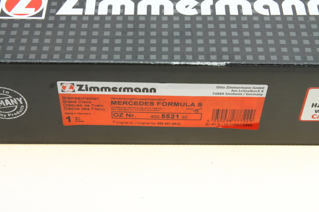 400552130 ZIMMERMANN Диск тормозной передний купить в Винница