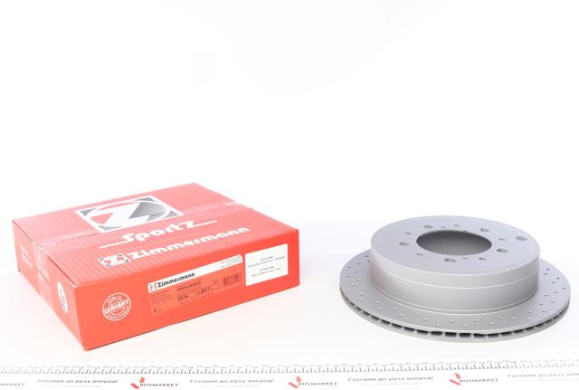 ZIMMERMANN 590281752 Диск тормозной задний в наличии Тернополь