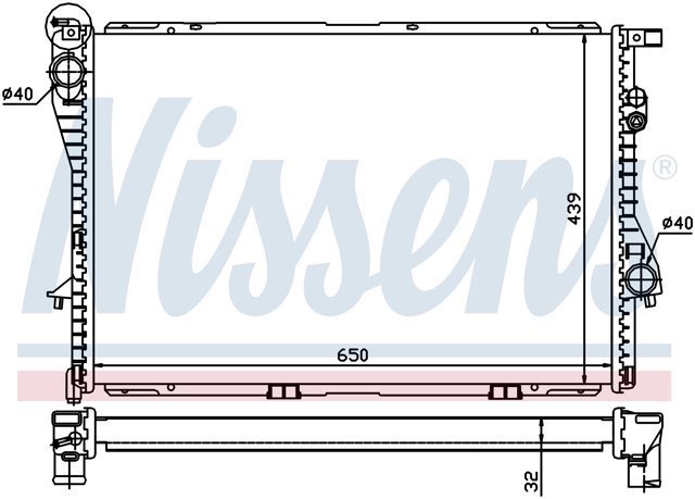 NISSENS 60603A Радиатор охлаждения двигателя в наличии Украина